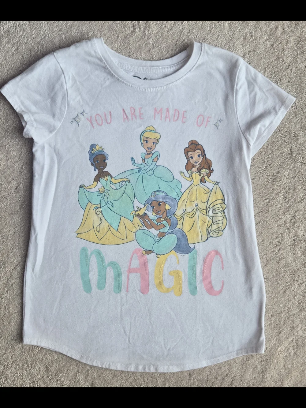 Disney White Girls Princess 'Magic' Graphic Tee